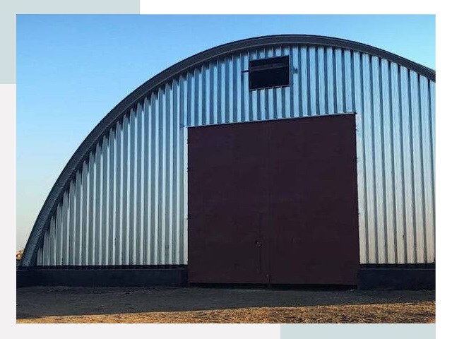 Бескаркасные ангары в Мегионе