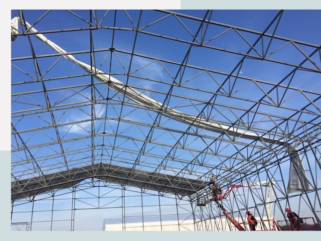 Шатровые ангары от 626 руб. в Мегионе и Тюменской области