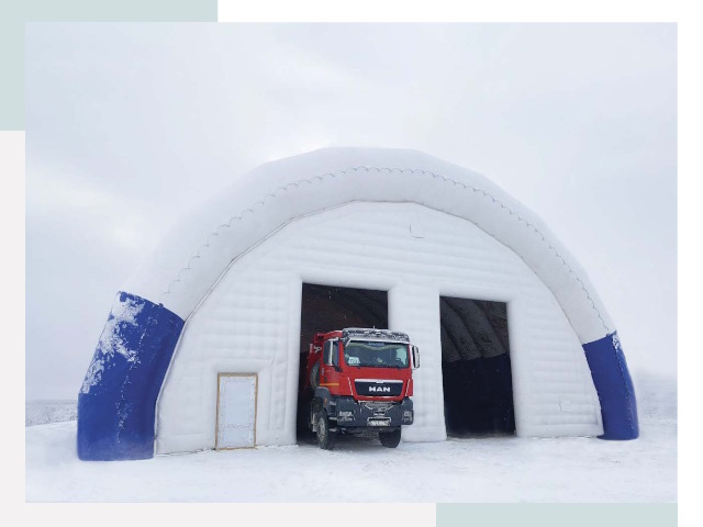 Мобильные ангары в Мегионе