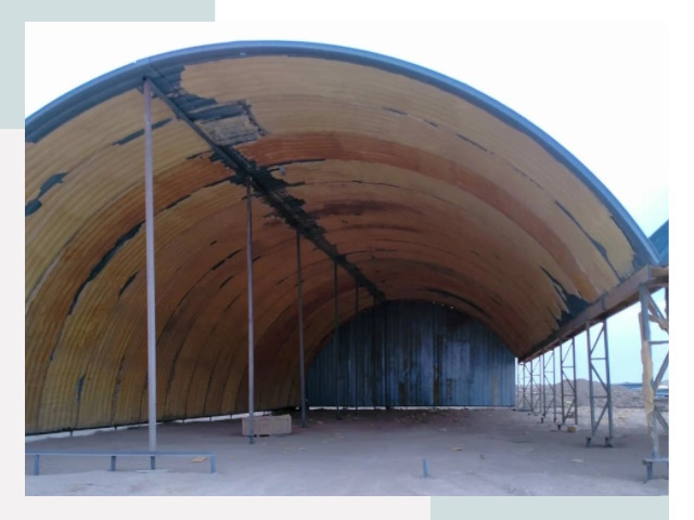 Реконструкция ангаров в Мегионе