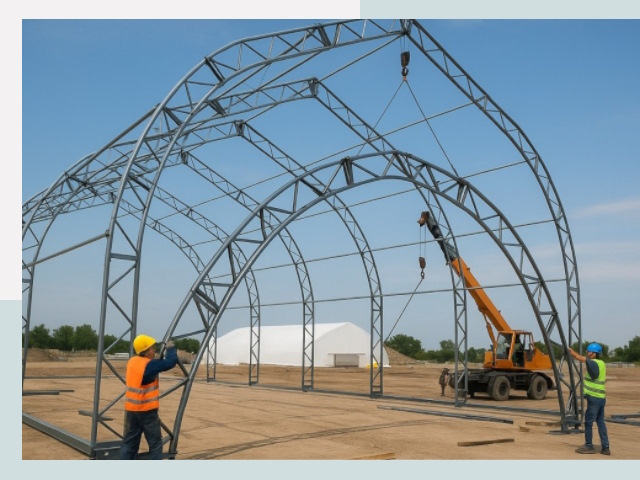 Монтаж ангаров в Мегионе от 626 руб. - Надежно и быстро