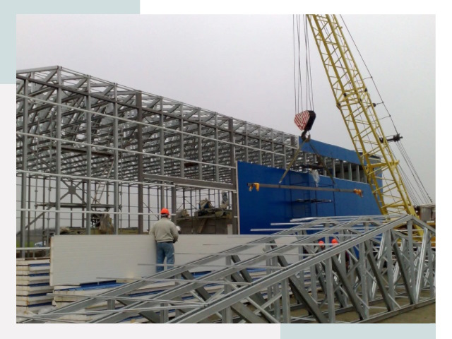 Монтаж ангаров в Мегионе