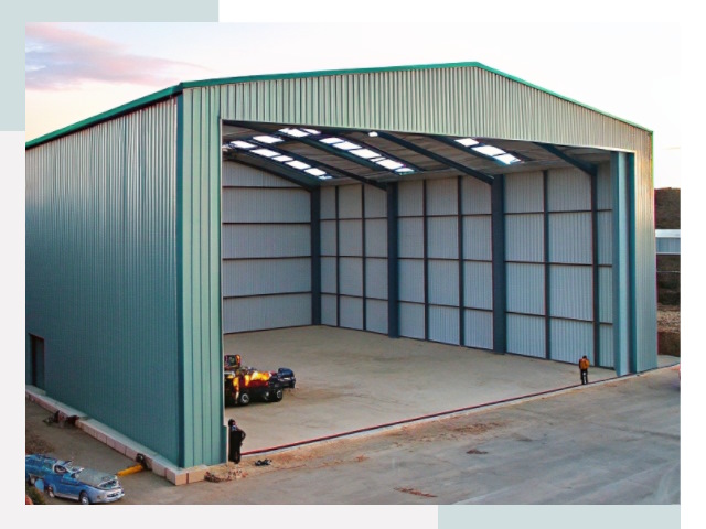 Строительство ангаров в Мегионе